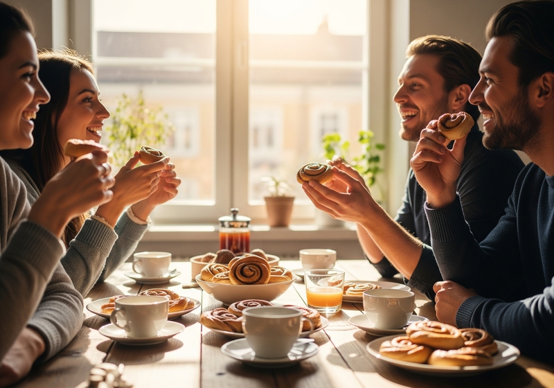 Schwedische Fika mit Kanelbullar