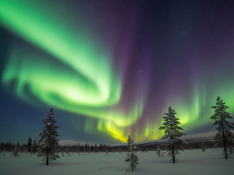 Nordlichter über Lappland