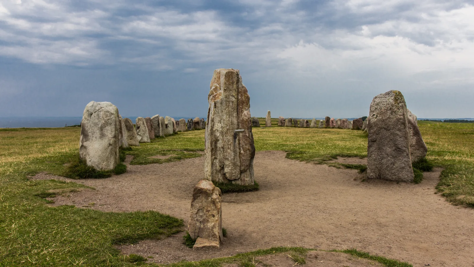 Ales Stenar Steinkreis an der Küste Österlens